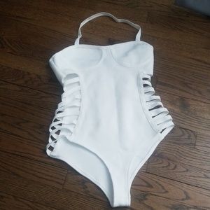 Womens White bodysuit